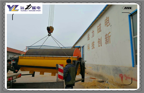 永磁筒式磁選機，江西CTS-1240順流永磁筒式磁選機_磁鐵如何分布_江西CTS-1240順流永磁筒式磁選機不吸鐵如何處理