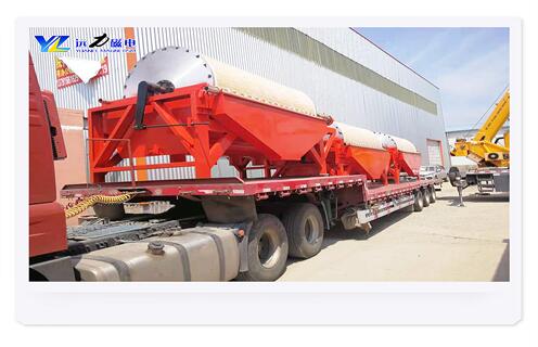 永磁筒式磁選機，甘肅CTB-618濕式永磁筒式弱磁場磁選機_釩鈦鐵礦甘肅CTB-618濕式永磁筒式弱磁場磁選機型號參數(shù)及磁場強度 