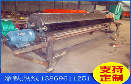 永磁筒式磁選機，煙臺永磁筒式磁選機_遠力煙臺永磁筒式磁選機批發(fā)生產(chǎn)廠家的結構磁場分布圖