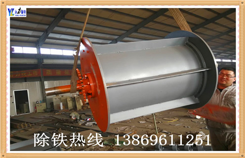 永磁滾筒磁選機(jī)，安徽永磁滾筒磁選機(jī)_安徽永磁滾筒磁選機(jī)結(jié)構(gòu)圖多少錢一臺(tái)，安徽永磁滾筒磁選機(jī)磁塊安裝內(nèi)部結(jié)構(gòu)圖